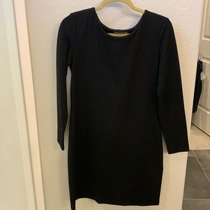 HM Basic black long sleeve dress